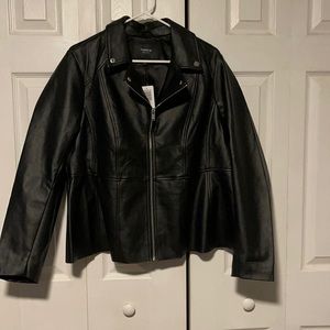 Torrid black leather jacket